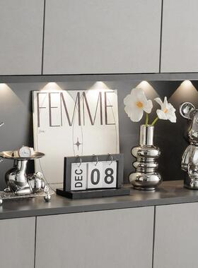 入户进门口轻奢高端玄关钥匙收纳摆件鞋柜玄幻钥匙走廊桌面装饰品