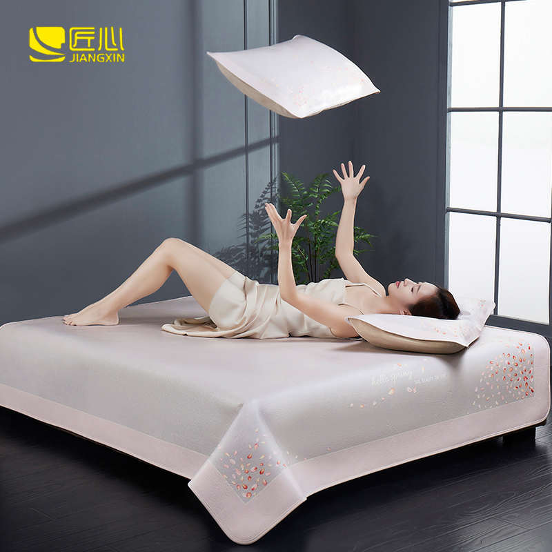 匠心天然头层水牛皮凉席1.8米真皮软席1.5彩色席子加厚床垫三件套 - 图2