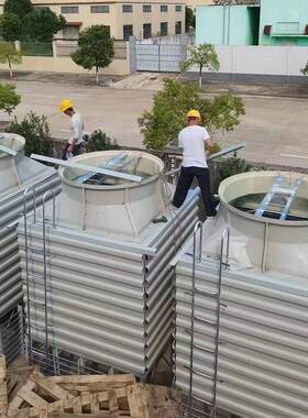 冷却塔制冷设备定制方形逆流冷却塔工业低噪节能降温玻璃钢冷水塔