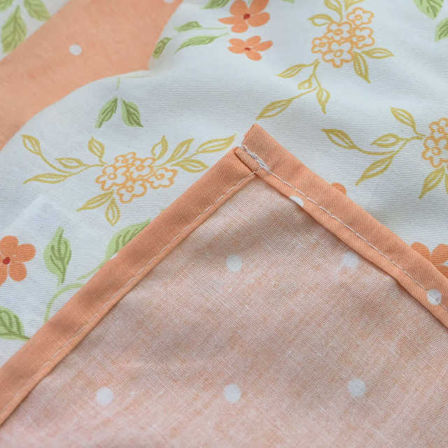 Green flower branches 100 cotton twill single piece bed linen single student quilt single bed sheet bedding anti-slip