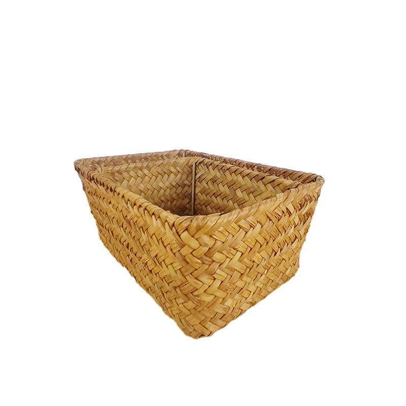 收纳筐姜蒜篮放菜水果的桌面杂物整理盒小物件玄关编织无盖药箱子,淘宝优惠券,粉丝福利购,淘宝优惠卷