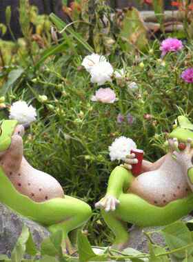 青蛙花园造景庭院摆设创意户外阳台布置院子露台装饰摆件流氓蛙