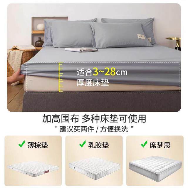 Single piece bed cover 1.5 meters Simmons mattress dust protection cover bed sheets all inclusive 2023 new model