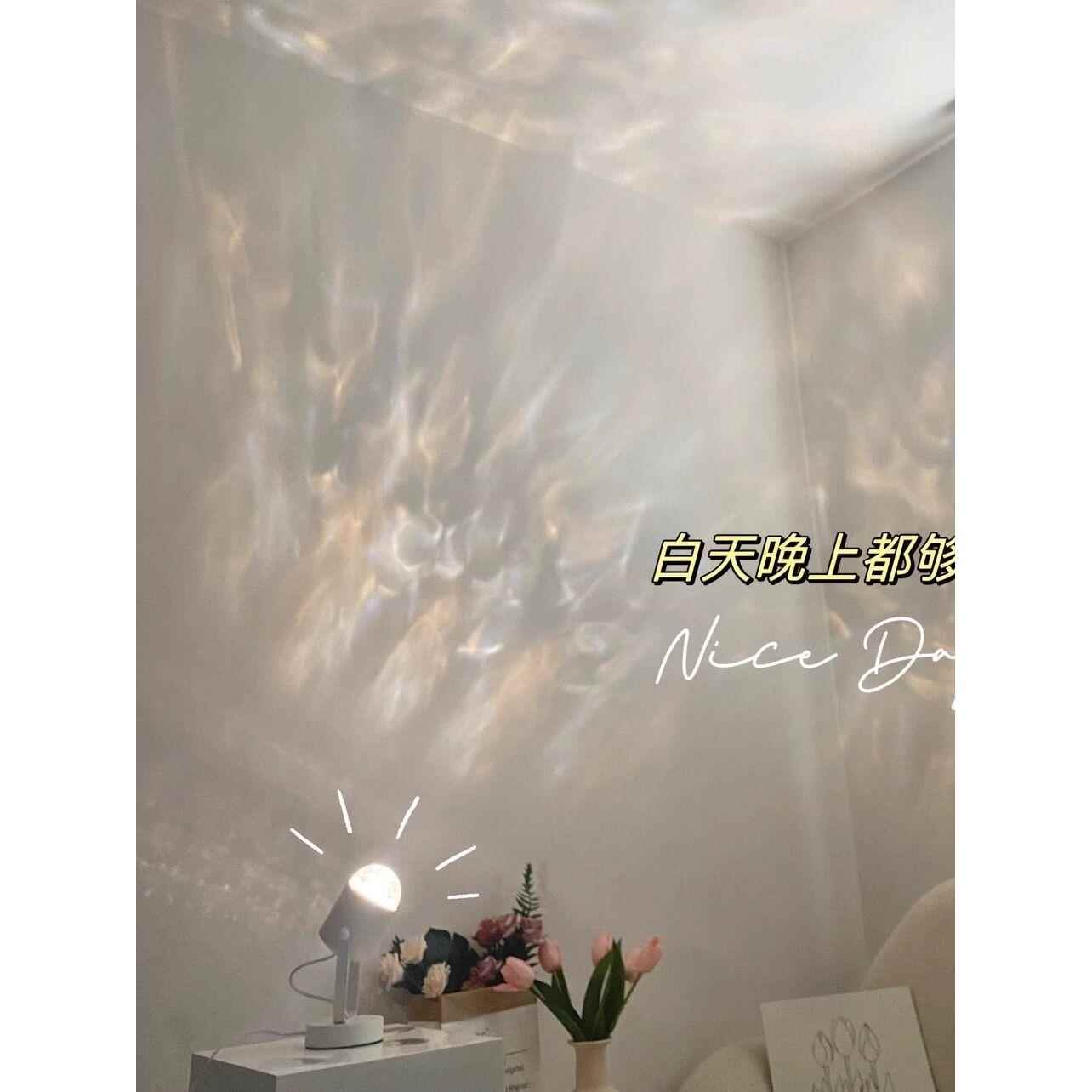 动态水波纹氛围灯投影直播背景灯夕阳落日灯居家卧室网红灯装饰灯 - 图3