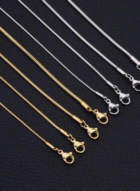 Stainless Steel Snake Chain Necklace Chains for DIY for Wome