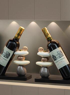 客酒厅柜装饰品红酒架摆边件餐柜ltao1004家感居饰品轻奢