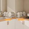 Narrow-sided dish storage rack drain dish rack kitchen multi-functional window sill chopstick hole plate sink storage rack
