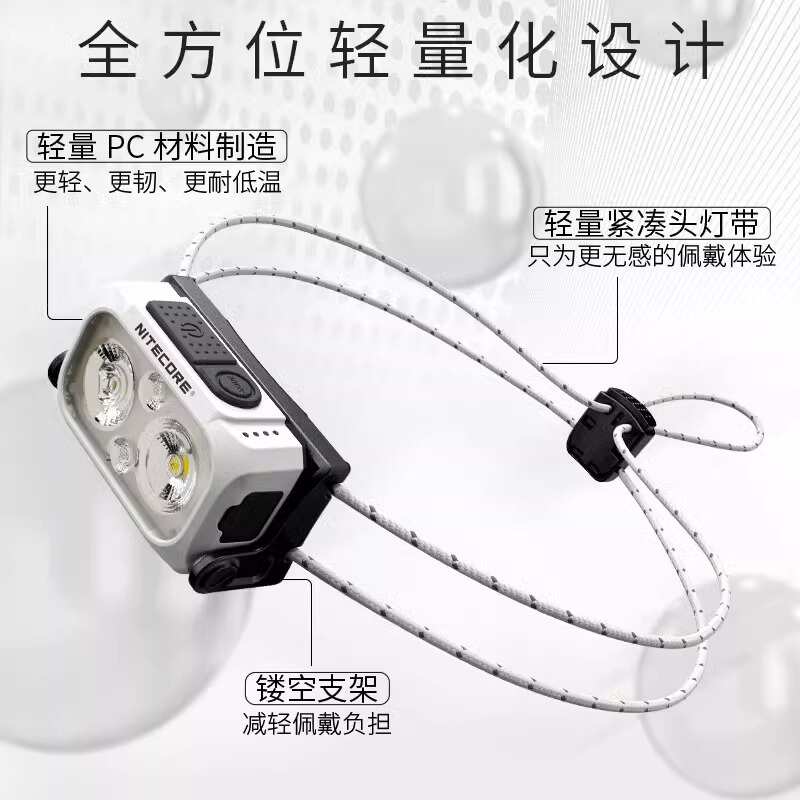 NITECORE奈特科尔 NU21 轻量化越野跑头灯充电户外夜跑检修作业灯 - 图3