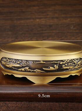 工艺品纯铜香炉底座底座装饰摆件