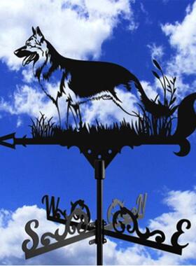 跨境外贸新款户外花园工艺品插件金属创意动物公鸡风向标