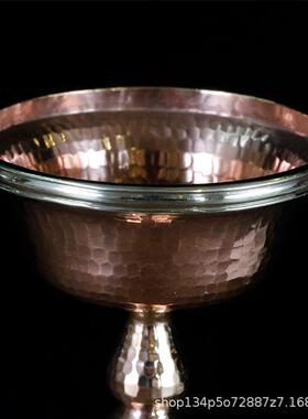 2026铜护法杯藏传佛用品尼泊尔纯手工法器供杯红铜色大小可选