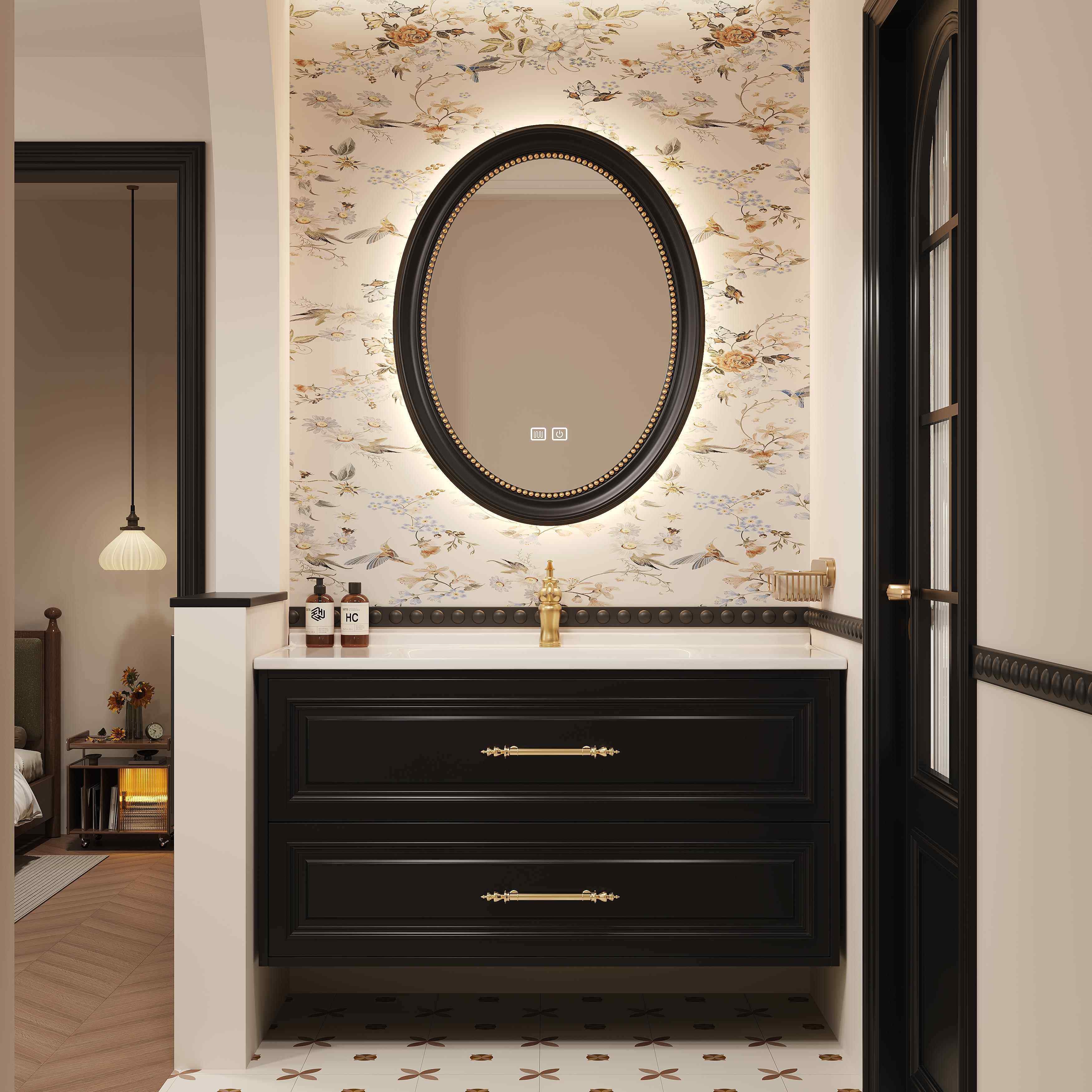 法式覆古浴室柜组合卫生间陶瓷一体盆洗漱台橡木烤漆洗手池洗脸盆,淘宝优惠券,粉丝福利购,淘宝优惠卷