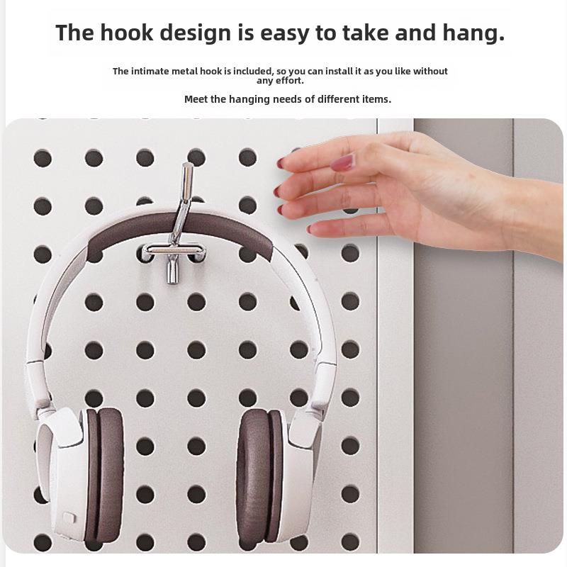 Hole board wall hanging rack storage rack dormitory storage rack display rack iron hole board hole version power tools wall mounted
