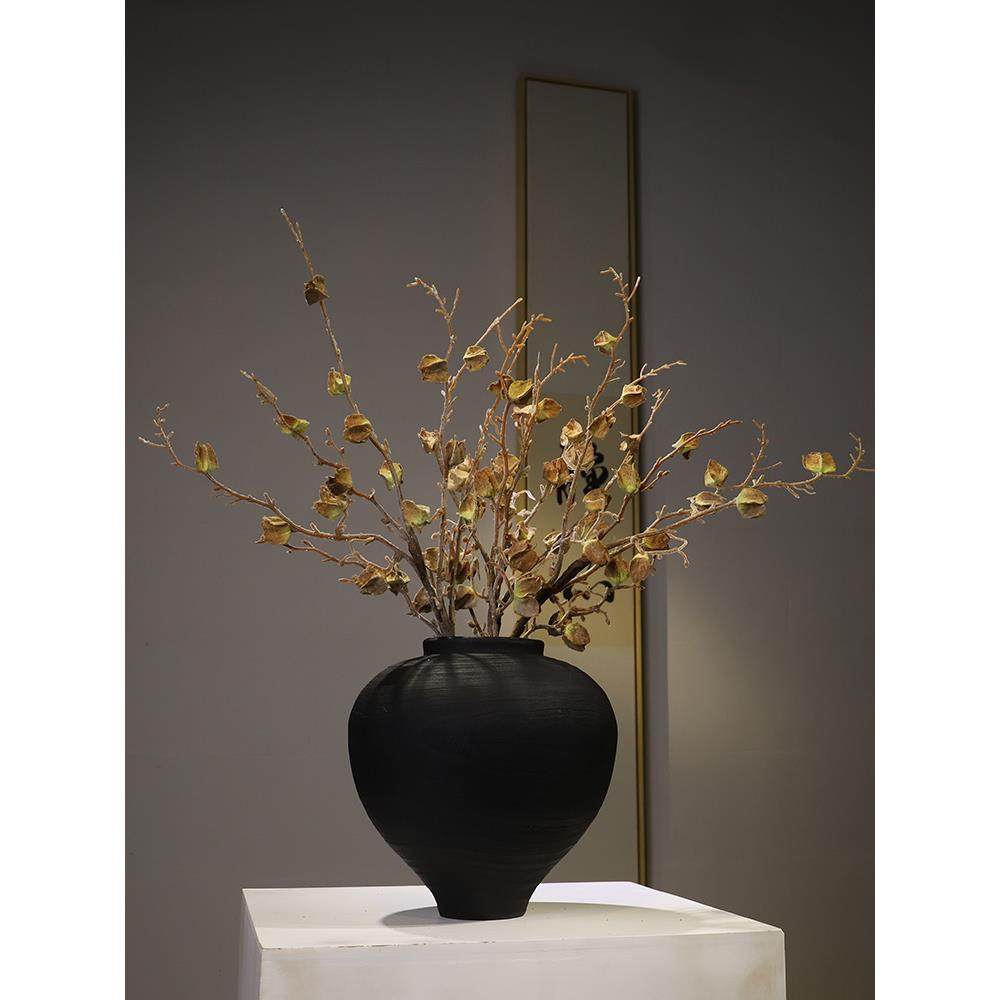 禅意新中式花瓶树脂摆件宋代美学民宿家居玄关桌别墅侘寂高级装饰,淘宝优惠券,粉丝福利购,淘宝优惠卷