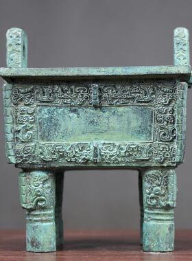 高档司青母鼎摆件铜器鼎盛千秋艺品招财大方工鼎办公室客厅戊装饰