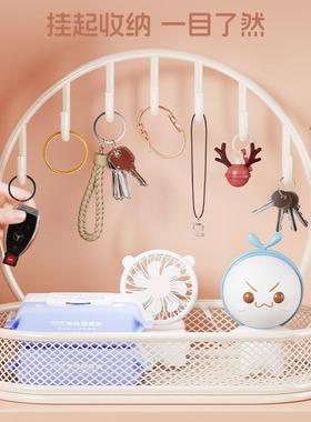 玄关钥匙收纳装饰盒创意摆件入户门口鞋柜上的置物架桌面整理神器