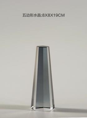 高档斯的纳维亚意几何水晶装饰品现代极简主义客厅酒柜创入堪口办