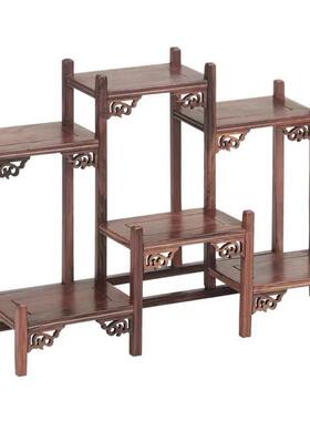 新中式摆件摆订婚摆台小物件订布婚置装饰桌博古面架甜品点心台置