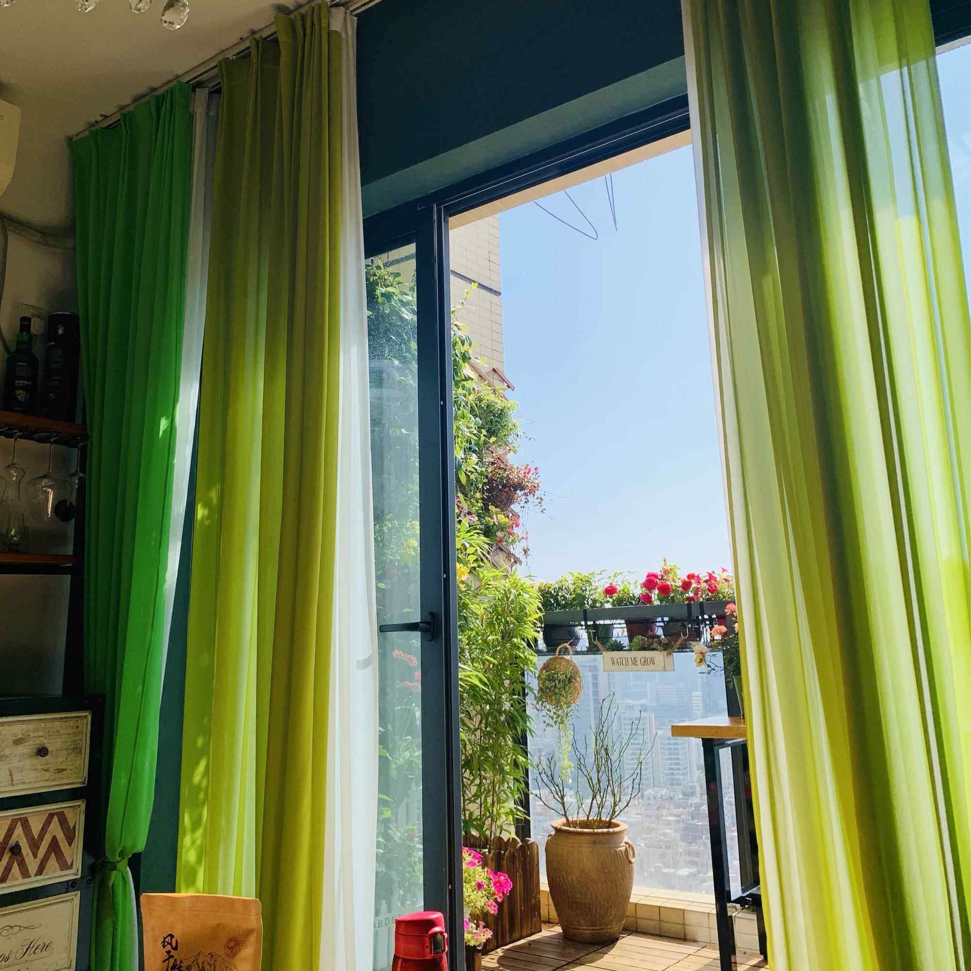 纯色现代飘窗田园雪纺红色白色黄色紫色窗纱帘成品客厅卧室窗帘纱,淘宝优惠券,粉丝福利购,淘宝优惠卷