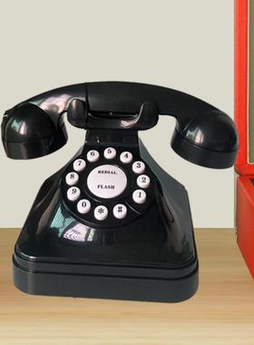 欧式宫廷老式仿古电话机创意复古办公家用酒店座机摆件装饰电话机