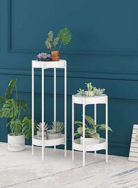 北欧铁艺落地式花架置物架阳台多层花架子卧室内客厅轻奢绿萝花盆