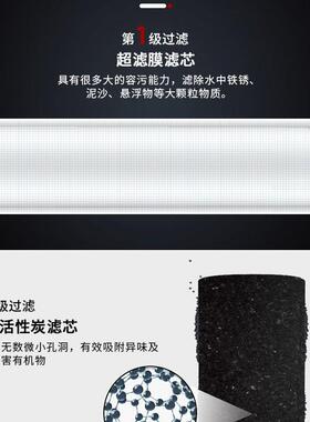 开水器过滤器商用开水机家用净水器活性炭超滤膜二级过滤三级过滤