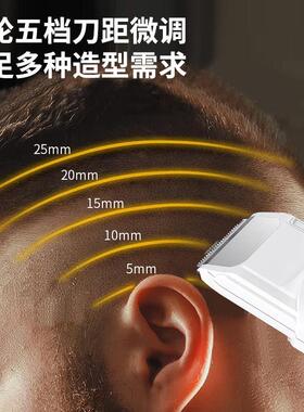 正品原装专业级电推剪理髲家用自助理髲器剃发剃须二合一光头充电