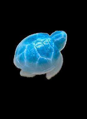 海纹石小海龟吊坠拉利玛龙龟项坠锁骨链坠挂件规格40.2*33.4*16.3