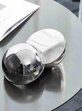 现代轻奢几何半圆球形摆件样板间软装饰品卧室桌面极简高级感摆设