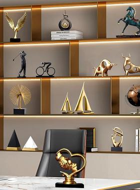 公高档办室摆件现间代轻奢客厅样装饰CLN70752品家居酒柜电视柜板