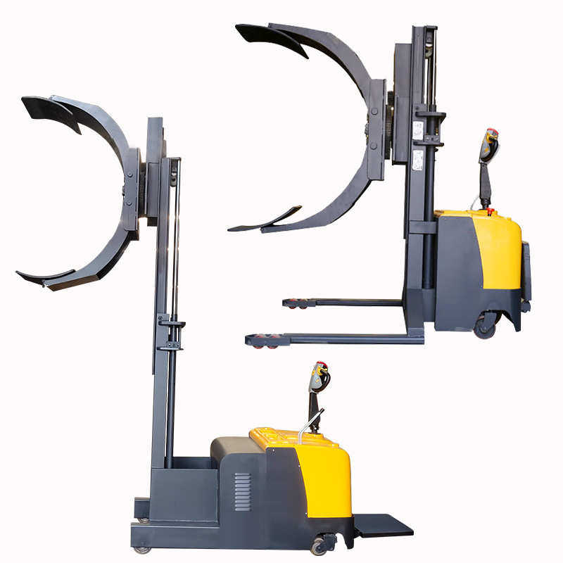 铁桶电动抱夹叉车360度翻转方形圆形卷纸筒夹包机90度油桶倒料机,淘宝优惠券,粉丝福利购,淘宝优惠卷