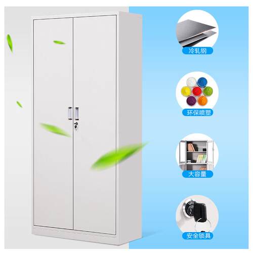 厂家免费送货两门钢制文件柜办公铁皮文件资料柜档案落地文件柜 - 图2