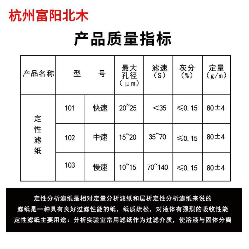 杭州富阳北木定性滤纸7cm9/11/12.5圆形快速中速实验室机油测试纸,淘宝优惠券,粉丝福利购,淘宝优惠卷