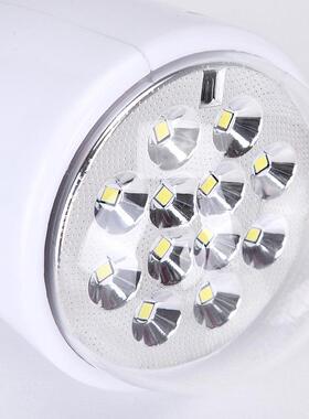 家用便捷4合一移动光源可充电太阳能灯泡12LED铝合金面板应急灯