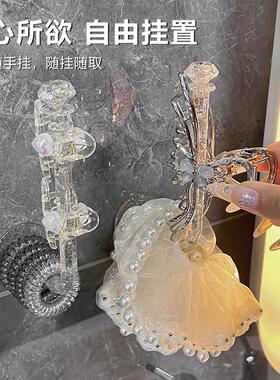 宿舍发绳免打孔收纳架发箍发圈神器壁挂发带头绳首饰展示架壁挂式