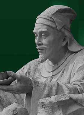 大型名人雕塑定制茶圣陆羽传统园林雕像塑像玻璃钢石雕工艺品摆件