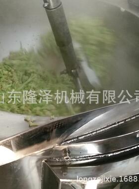 燃气加热大型炒菜机 LZ800大锅菜炒制机器 食堂菜炒菜机猛火爆香