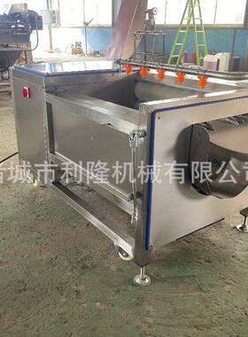 商用全自动毛辊清洗机海鲜贝类清洗泥沙设备根茎类蔬菜清洗机器