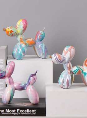 时尚家居小狗摆件批发北欧轻奢酒柜电视柜客厅办公室软装饰品礼