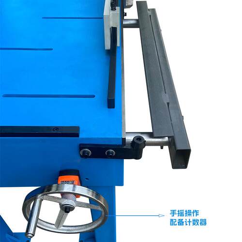 台式铁皮剪TCS1010-1.6配备平衡锤快速加紧挡料手轮操作计数器 - 图0