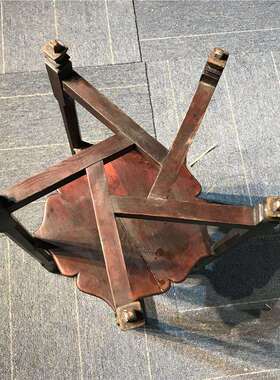 家具实木民俗铜盆道具铜制品老子收藏影视老怀旧老物件老货脸盆架