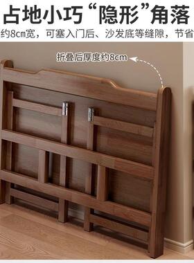 全实木折叠书桌学生家用电脑桌卧室小户型床边桌子简易学习办公桌