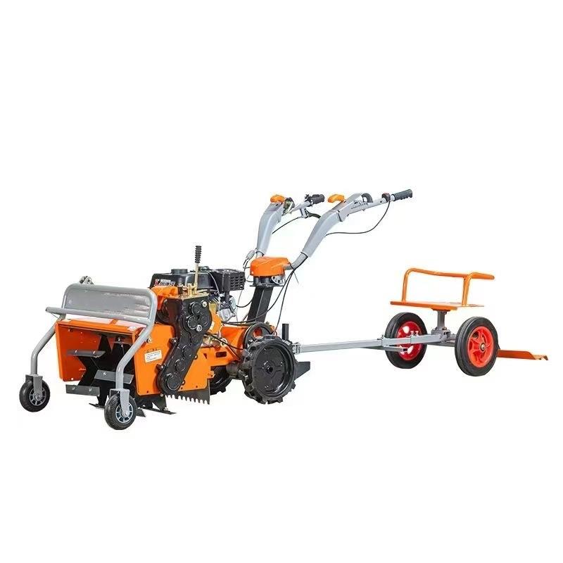 Diesel gasoline multifunctional cultivator agricultural small new soil loosening trencher weeder four-wheel drive micro tillage machine