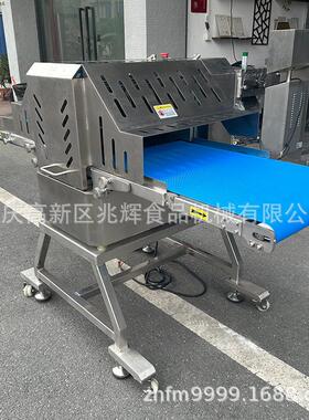源头厂家不锈钢输送带式肉禽分条切块机 鸡鸭鹅肉鱼全自动开条机