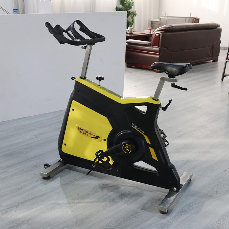 Silent spinning gym commercial indoor magnetic bicycle exercise bike yellow fitness spinning bike