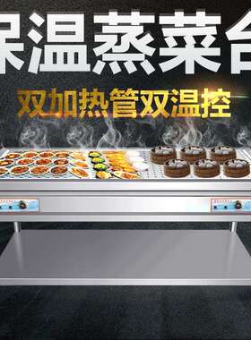保温电加热蒸菜台网孔加热管电热热菜暖碟暖碗自助餐售饭台商用
