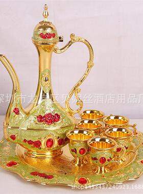 锌合金压铸酒具环保酒具手工彩绘酒具促销酒具软装饰品家具摆设