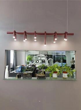 设计师款U型吊灯现代北欧客厅长条餐厅吧台卧室样板房铁艺灯具