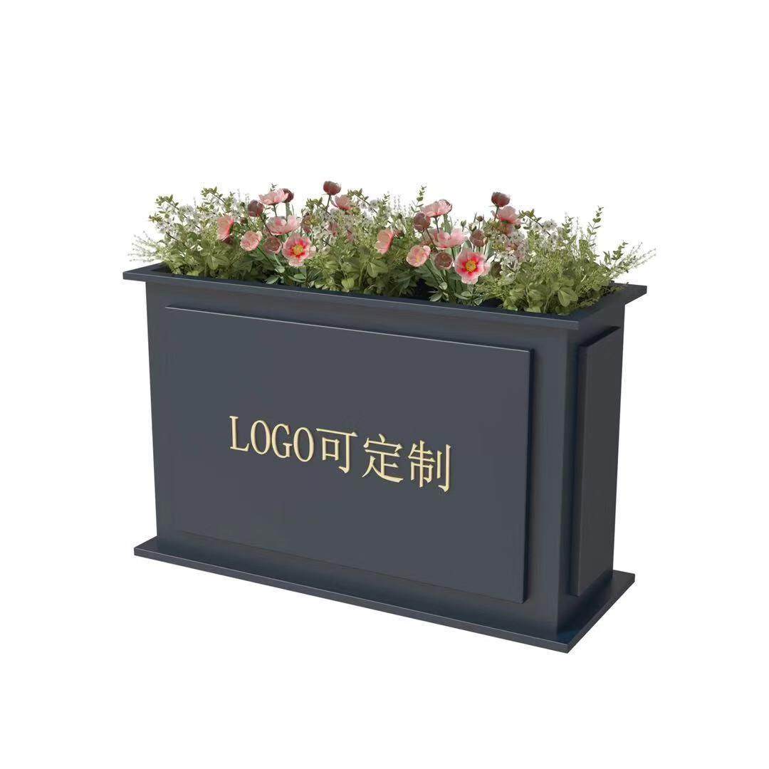 不锈钢户外铁艺花箱组合花槽市政工程售楼部广场花盆隔断移动花坛,淘宝优惠券,粉丝福利购,淘宝优惠卷