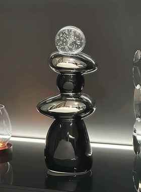 高级感时来运转书房桌面摆件乔迁礼物办公室玄关客厅电视柜装饰品